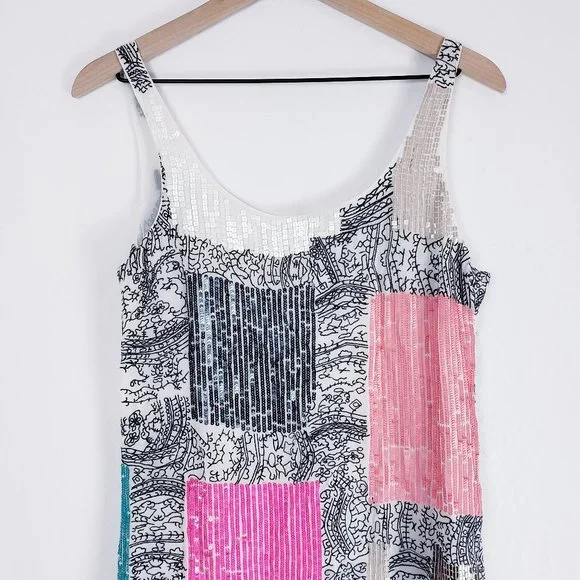 Anthro Yoana Baraschi NWT Sequin Embroidered Dress - Picture 9 of 16